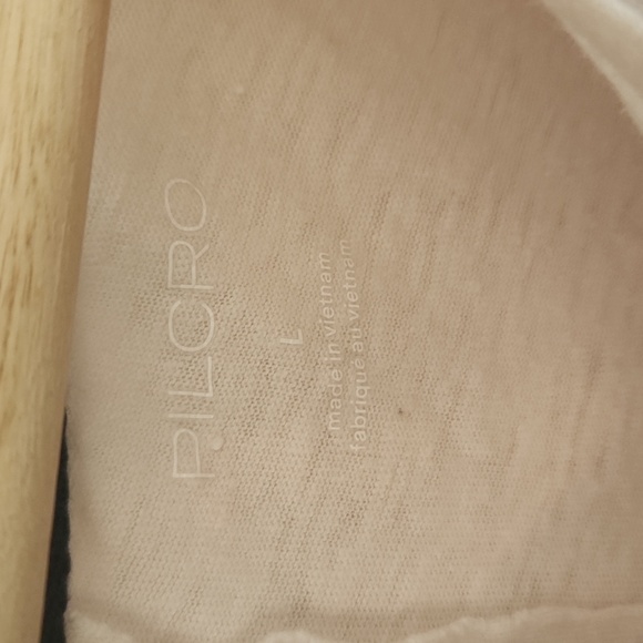 Pilcro Anthropologie Cream and Blue Floral Blouse Linen Cotton Blend Large - Picture 3 of 10